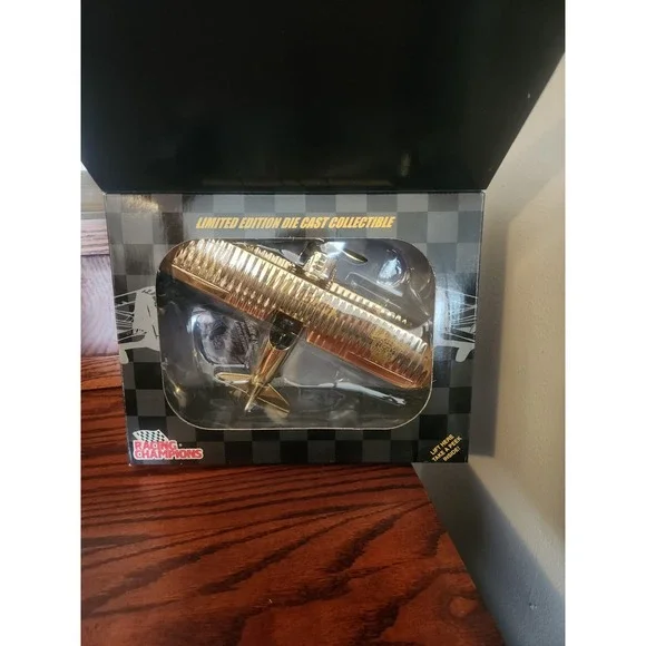 Nascar 50th Anniversary 24k Gold Plated Airplane Racing Champions Brand New‎ - Picture 2 of 6